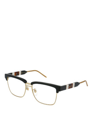 GUCCI: Glasses - Half frame squared glasses