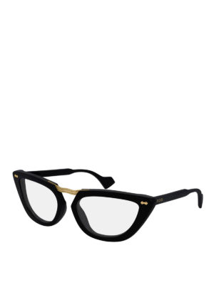 GUCCI: Glasses - Metal bridge cat-eye  optical glasses