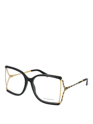 GUCCI: Glasses - Oversized butterfly frame glasses