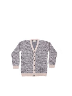GUCCI: knitwear - Jacquard pattern knit cardigan