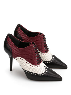 GUCCI: lace-ups shoes - Gia brogue lace-up heeled shoes