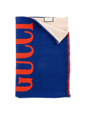 GUCCI: sciarpe e foulard - Sciarpa Guccium in misto lana e seta