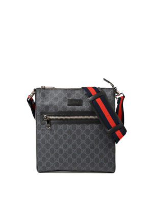 GUCCI: borse a spalla - Tracolla in canvas GG Supreme