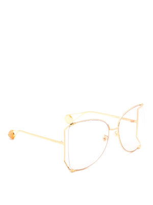 GUCCI: Gafas de sol - Gafas De Sol - Dorado
