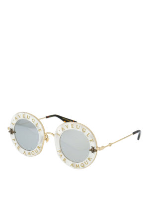GUCCI: sunglasses - L'Aveugle Par Amour sunglasses