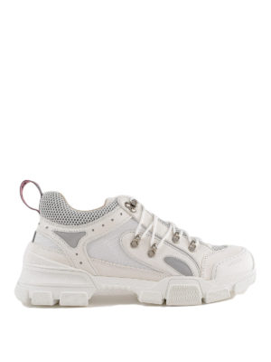GUCCI: sneakers - Sneaker bianche Flashtrek