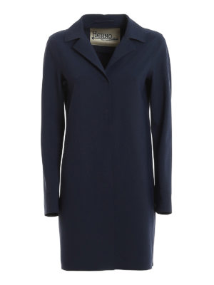 HERNO: knee length coats - Scuba overcoat