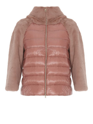 HERNO: cappotti imbottiti - Piumino con maniche effetto pelliccia