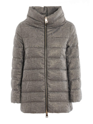 HERNO: cappotti imbottiti - Cappotto imbottito in lana pied de poule