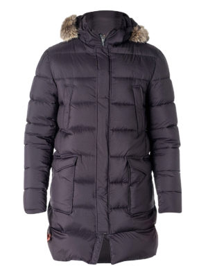 HERNO: padded coats - Il Parka navy padded coat