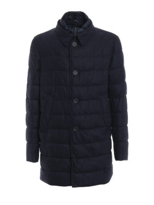 HERNO: cappotti imbottiti - Cappotto in lana con imbottitura In-Tech