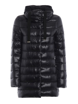 HERNO: cappotti imbottiti - Piumino con pettorina e cappuccio in jersey