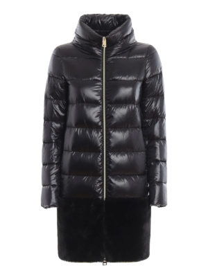 HERNO: padded coats - Semi glossy quilted nylon padded coat