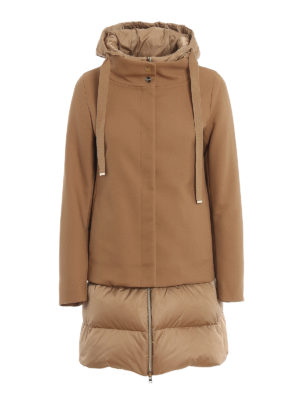 HERNO: padded coats - Water repellent flared padded coat