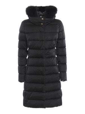 HERNO: cappotti imbottiti - Piumino lungo in raso opaco idrorepellente