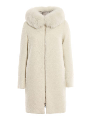 HERNO: padded coats - Water repellent wool and mohair padded coat