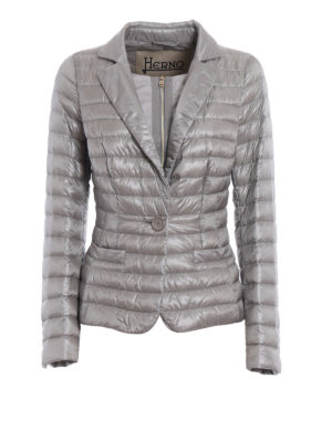 Herno: padded jackets - Double front grey padded jacket