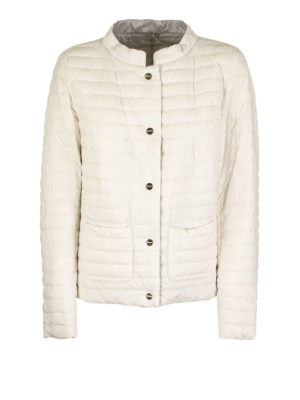 HERNO: padded jackets - Reversible quilted down padded jacket