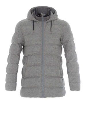 HERNO: giacche imbottite - Piumino in lana con cappuccio