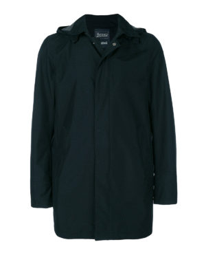 Herno: short coats - Rear vent detailed raincoat