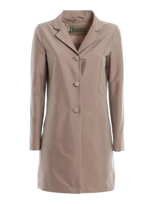 HERNO: short coats - Tech fabric coat