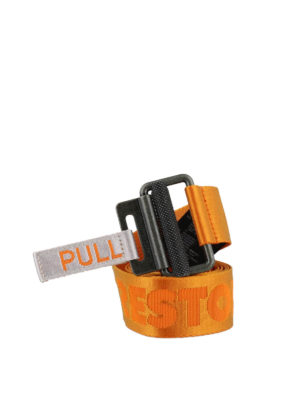 Heron Preston: belts - Logo patch fabric belt