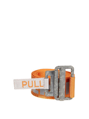Heron Preston: belts - Reflective tape belt