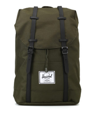 HERSCHEL: zaini - Zaino Retreat™ in nylon verde