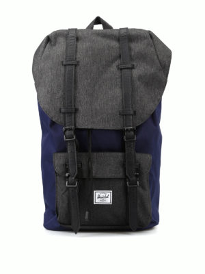 HERSCHEL: zaini - Zaino Little America grigio e blu