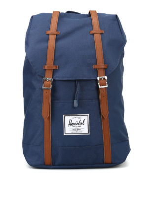 HERSCHEL: zaini - Zaino Retreat™ medio in nylon blu navy