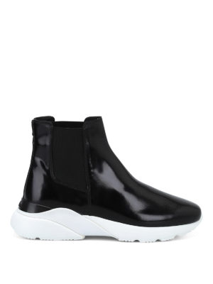 HOGAN: tronchetti - Chelsea boots slip on in pelle lucida