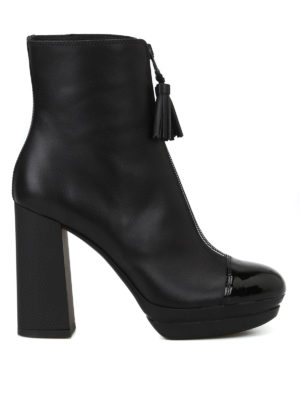 HOGAN: tronchetti - Tronchetti alti H391 con punta in vernice