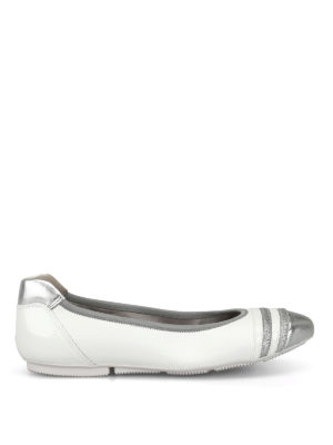 HOGAN: ballerine - Ballerine Wrap-H144 con inserti in glitter