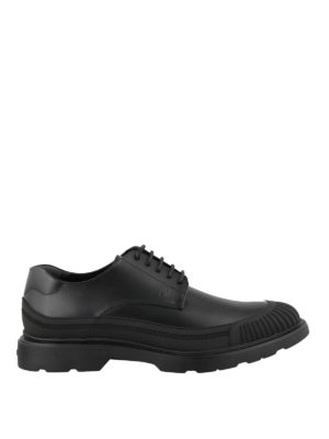 HOGAN: scarpe stringate - Derby H393 in pelle con memory foam