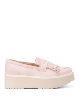 Hogan: Loafers & Slippers - H355 maxi sole pink loafers