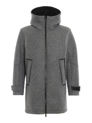 HOGAN: parkas - Removable padded vest melange parka