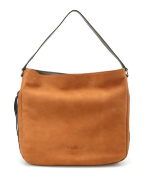 HOGAN: borse a spalla - Borsa in pelle a grana New Hobo