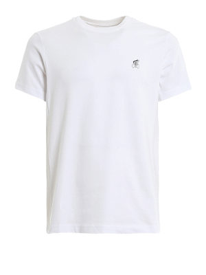HOGAN: t-shirts - Logo print regular fit jersey T-shirt