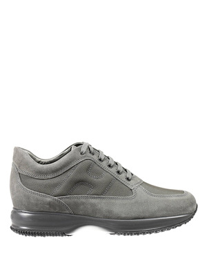 Hogan: trainers - Canvas-suede Interactive sneakers