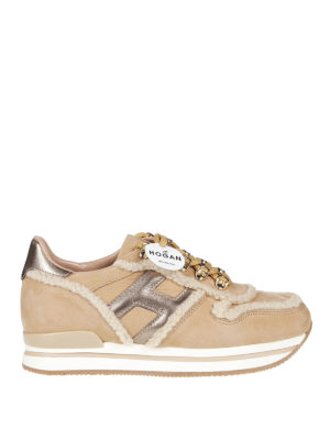 HOGAN: sneakers - Sneaker H222 con inserti in finta pelliccia