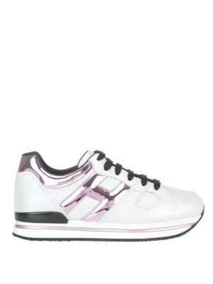 HOGAN: sneakers - Sneaker H222 in pelle perlata