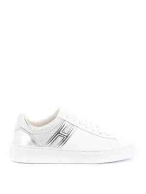 HOGAN: trainers - H365 two-tone leather sneakers