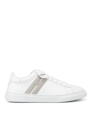 HOGAN: sneakers - Sneaker H365 in pelle bianca