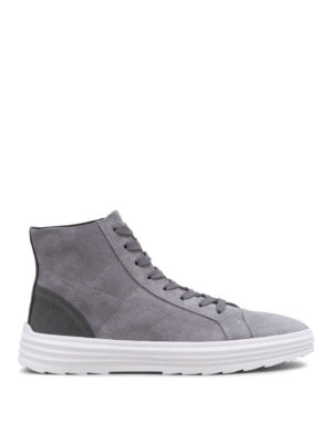 HOGAN: sneakers - Sneaker alte in suede Helix H341