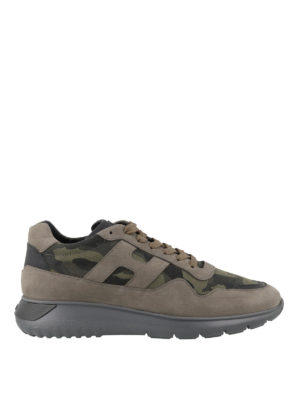 HOGAN: sneakers - Sneaker Interactive³ con stampa camouflage