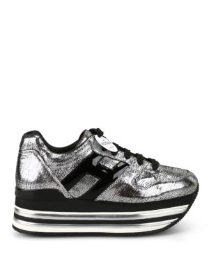 HOGAN: sneakers - Sneaker Maxi H473 metallizzate