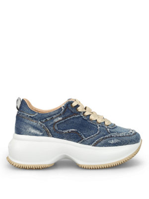 HOGAN: sneakers - Sneaker oversize Maxi I Active in denim