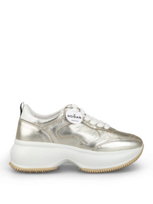 HOGAN: sneakers - Sneaker oversize Maxi I Active dorate