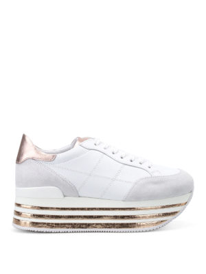 Hogan: trainers - Maxi platform two-tone sneakers