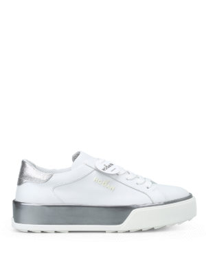 HOGAN: sneakers - Sneaker R320 in pelle bianca